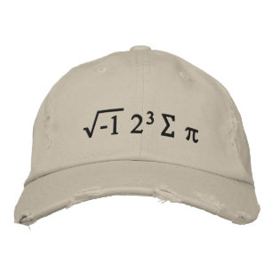 Boné Bordado I 8 sum pi - Eu comi um chapéu de matemática engra
