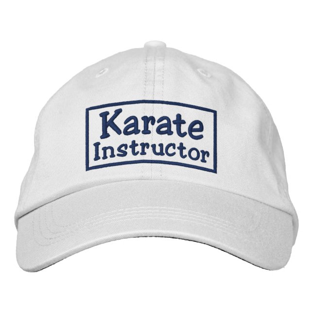 Boné Bordado Instrutor Karate (Frente)