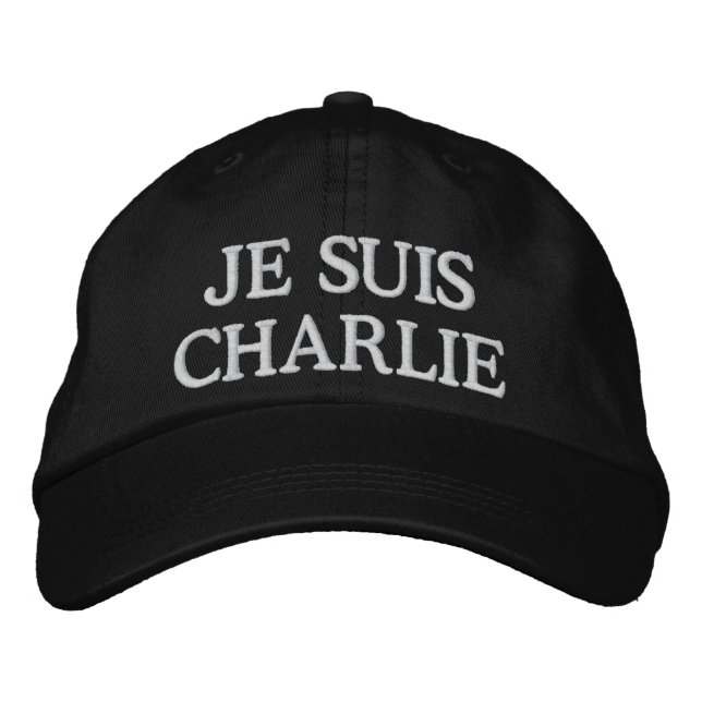 BONÉ BORDADO JE SUIS CHARLIE (Frente)