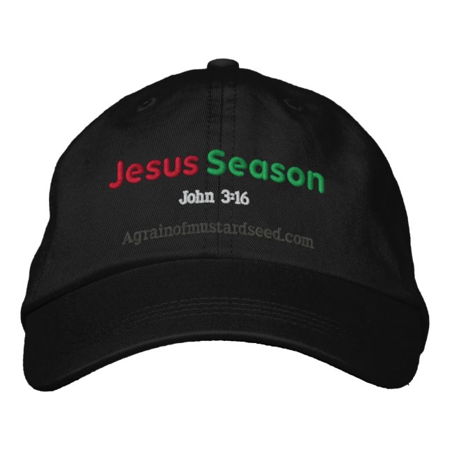 Boné Bordado Jesus de Natal (Frente)