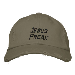 Boné Bordado Jesus Freak, chapéu Vestido