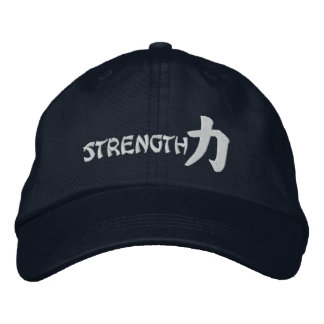 Boné Bordado Kanji Força