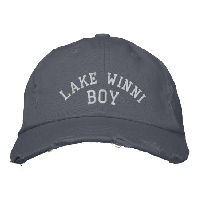 Boné Bordado Lago Winnipesaukee: LAKE WINNI BOY Custom Hat (Frente)