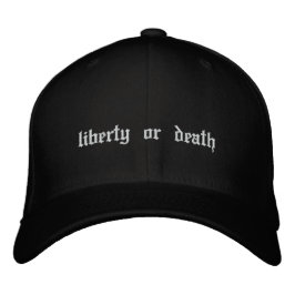 Boné Bordado Liberdade ou morte Bordado Hat