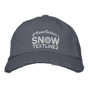 Boné Bordado Linhas personalizadas bordado do floco de neve 2