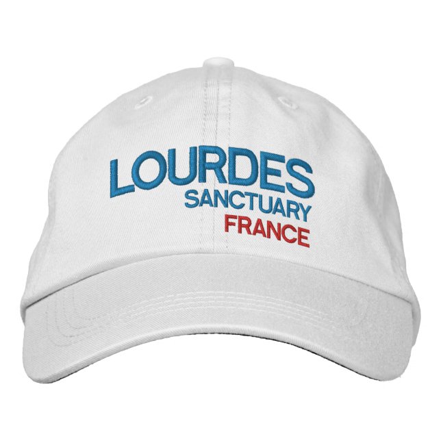 Boné Bordado Lourdes France Sanctuary Hat (Frente)