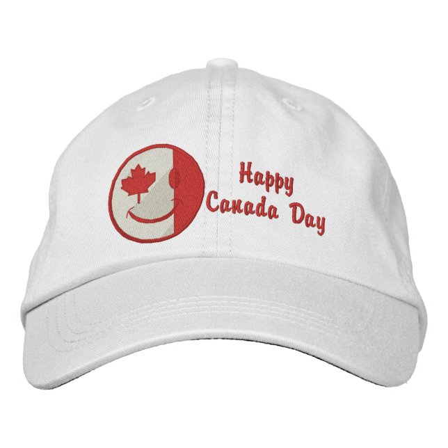 Boné Bordado Mala feliz canadense bordada (Frente)