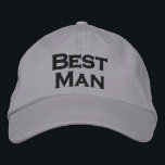 Boné Bordado Melhor Chapéu Homem<br><div class="desc">Design bonito para o "braço direito" vestir no embaixamento e outras aventuras masculinas. Jamie Wogan Edwards</div>