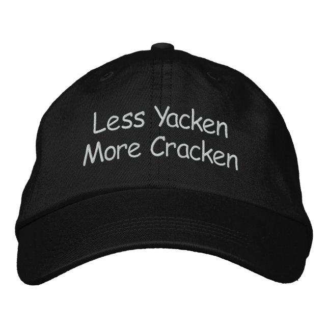 Boné Bordado Menos Yacken Mais Cracken (Frente)