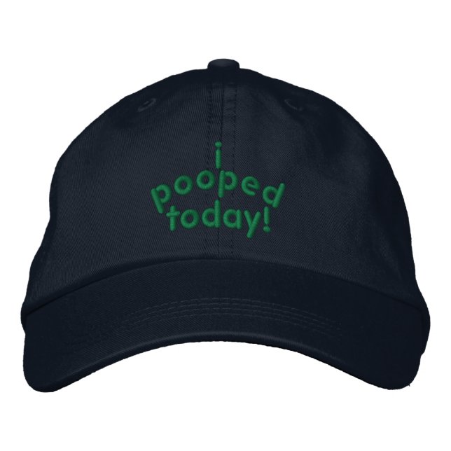 Boné Bordado Mim Pooped hoje (Frente)