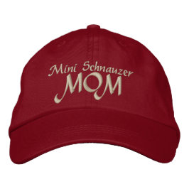 Boné Bordado Miniatura Schnauzer Mãe