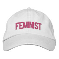 Bordado moderno branco-rosa-quente feminista