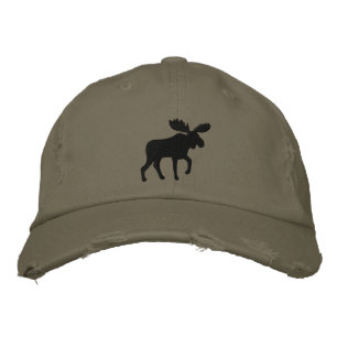 Boné Bordado Moose Silhouette Wildlife Wildlife Animal Adventur