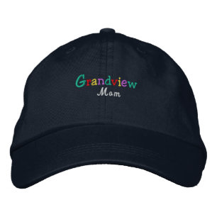Boné Bordado Namedrop Nation_Grandview Mãe multicolorido