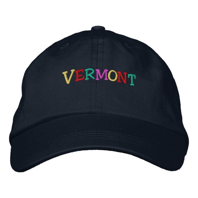 Boné Bordado Namedrop Nation_Vermont multicolor (Frente)