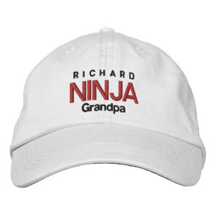 Boné Bordado NINJA GRANDPA Hat V06 Personalizado Ajustável
