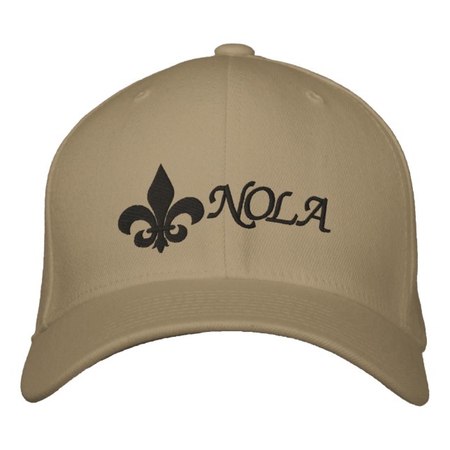 Boné Bordado NOLA Fleur De Lis (Frente)