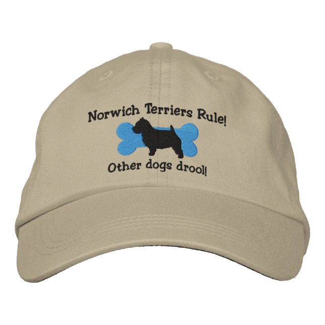 Boné Bordado Norwich Terriers Regra Bordados Hat (Frente)