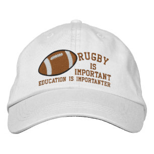Boné Bordado O rugby é educação importante é Importanter