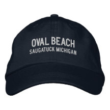 Boné Bordado Oval Beach Michigan