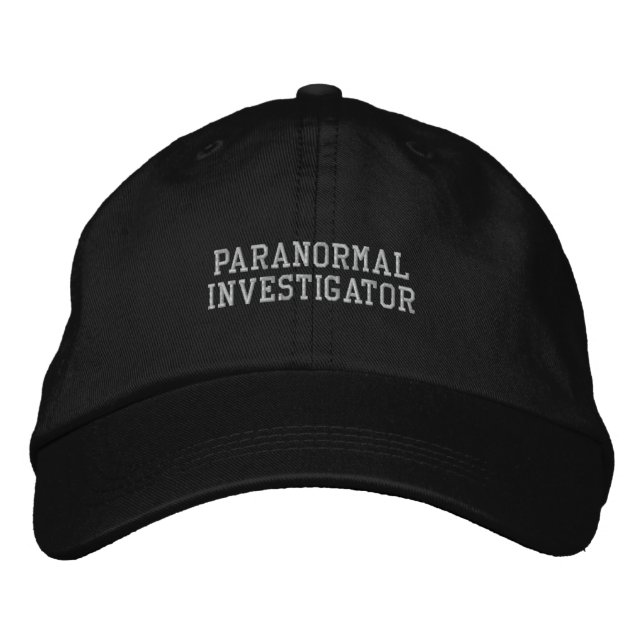 Boné Bordado Paranormal Investigator Hat (Frente)