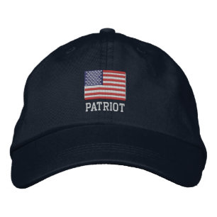 Boné Bordado Patriot Hat - Excelente do Chapéu da Bandeira Amer