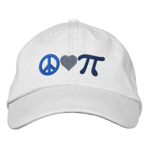 Boné Bordado Peace Love Pi