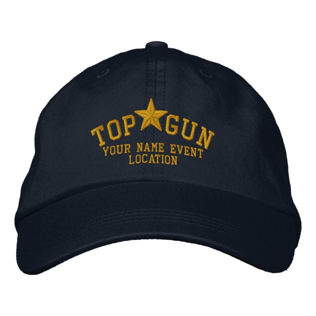 Boné Bordado personalizado da estrela de Top Gun (Frente)