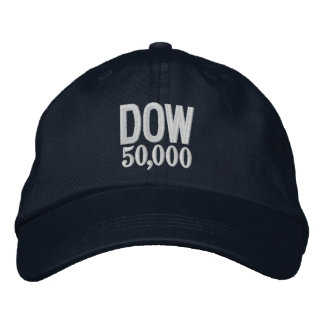 Boné Bordado Personalizado do Mercado de Estoque DOW 50