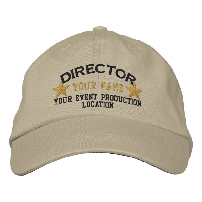 Boné Bordado Personalized DIRECTOR Stars Cap Embroidery (Frente)