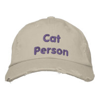 Pessoa de Cat - Chapéu Engraçado de Baseball