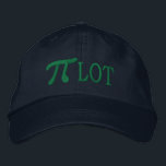 Boné Bordado Pi... LOT<br><div class="desc">A whimsical Pi embroidery design. This custom embroidered baseball cap is making for a great humorous gift for the mathematician, the geek, the inquisitive mind. Great for a student, a teacher, an engineer or anyone that has this thing with numbers. Embroidery designs are available in a selection of popular color...</div>