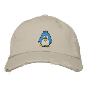 Boné Bordado pinguim fofo
