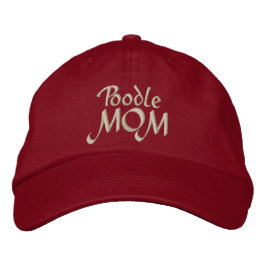 Boné Bordado Poodle MOM Gifts