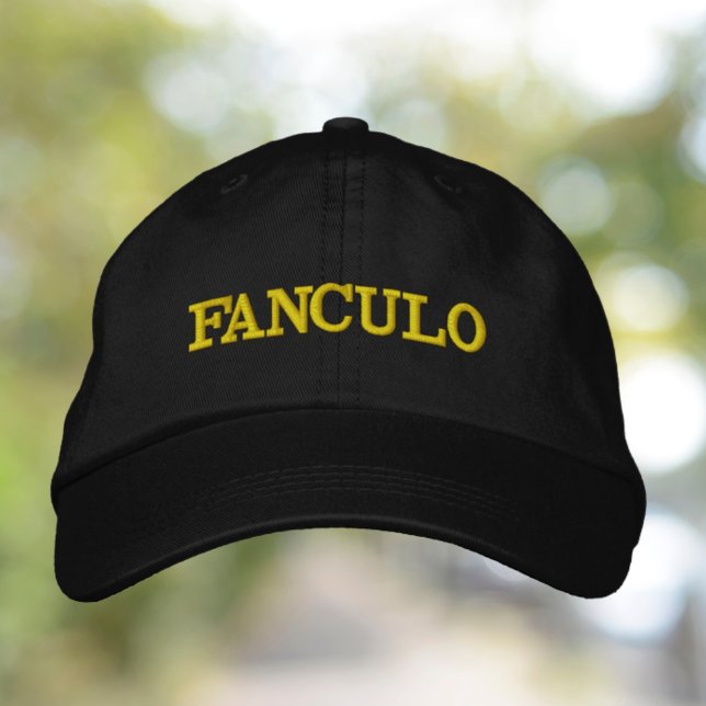 Boné bordado por fanculo (Fanculo Funny Italian Embroidered Hat Baseball Cap)