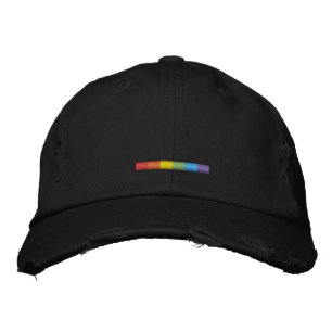 boné bordado por orgulho gay