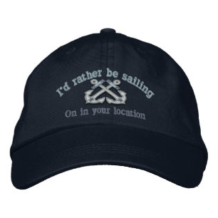 Boné Bordado Preferencialmentes náuticas personalizadas que eu