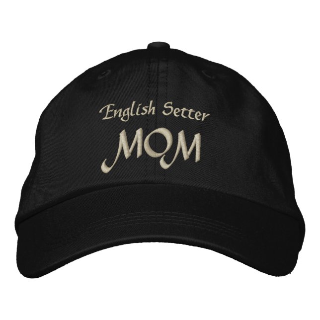 Boné Bordado Presentes da Mãe do Setter Inglês (Frente)