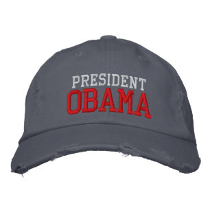 Boné Bordado Presidente Obama Boriderou Chapéu