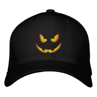 Boné Bordado Pumpkin Grin do Halloween - Booo!