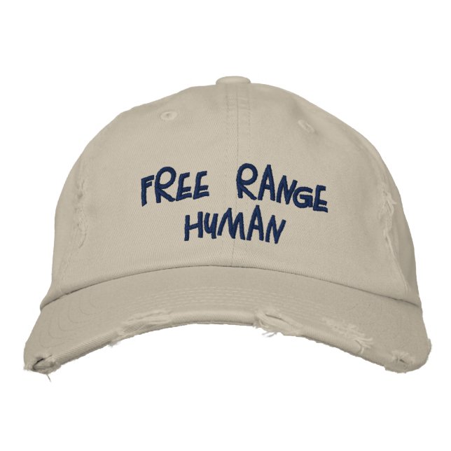 Boné Bordado REDREAMING FREE RANGE HUMAN bbcap (Frente)