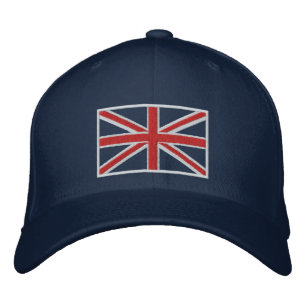 Boné Bordado Reino Unido União Jack Flag Hat (Blue)