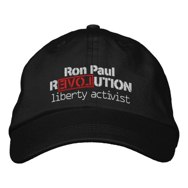 Boné Bordado Ron Paul Revolution Hat (Frente)