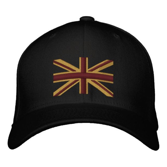 Boné Bordado Royal Union Jack Flag Inglaterra Swag Embroiderado (Frente)