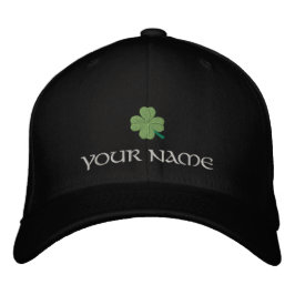 Boné Bordado Rua irlandesa de cobrir de shamrock Patrick