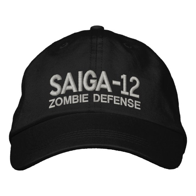 Boné Bordado Saiga 12 - Defesa Zombie (Frente)