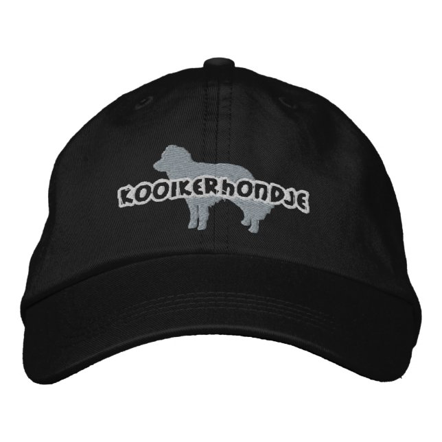 Boné Bordado Silhouette Kooikerhondje Bordados Hat (Frente)