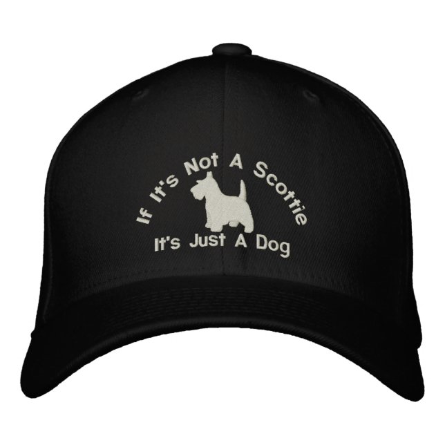 Boné Bordado Slogan escocês Terrier Funny Dog (Frente)