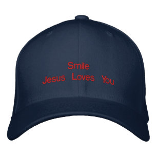 Boné Bordado Sorria Jesus Te Ama O Chapéu