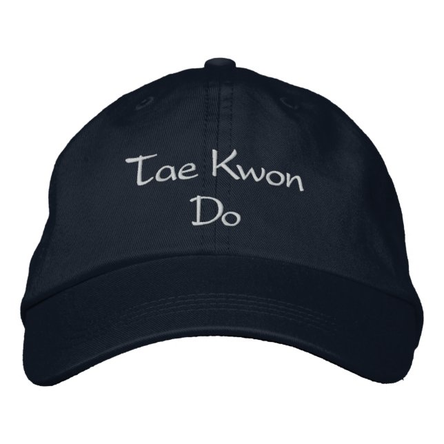 Boné Bordado Tae Kwon Do Hat (Frente)